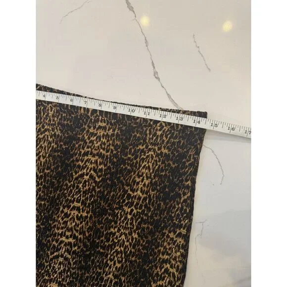 NWT‎ The Kooples Leopard Mini Skirt Stylish with Stretchy Smocking Sz 8 - Picture 4 of 12